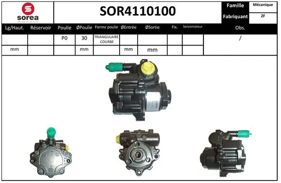 Hydraulic Pump, steering (SOR4110100)