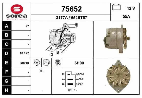 Alternator (75652)