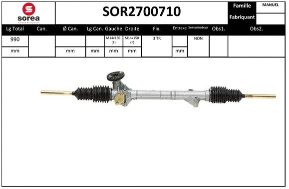 Steering Gear (SOR2700710)