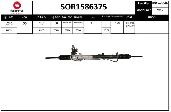 Steering Gear (SOR1586375)