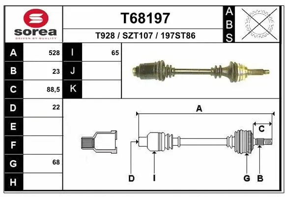 Drive Shaft (T68197)