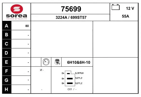 Alternator (75699)