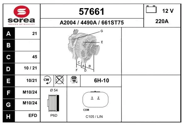 Alternator (57661)