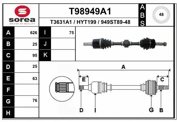 Drive Shaft (T98949A1)