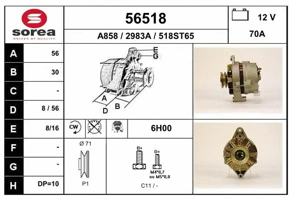 Alternator (56518)