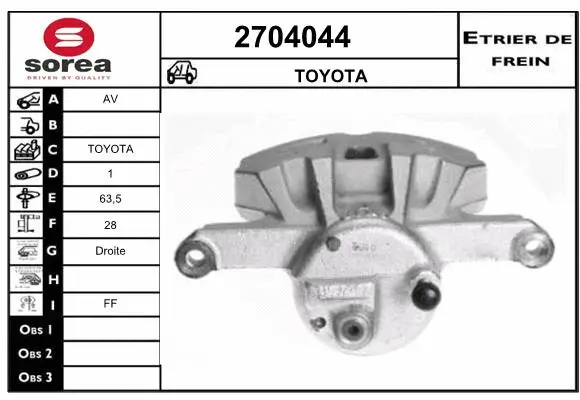 Brake Caliper (2704044)