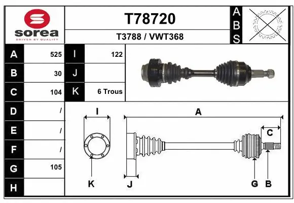 Drive Shaft (T78720)