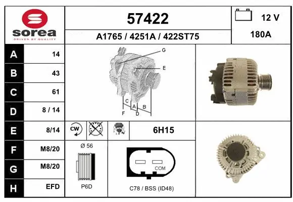 Alternator (57422)
