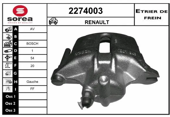 Brake Caliper (2274003)