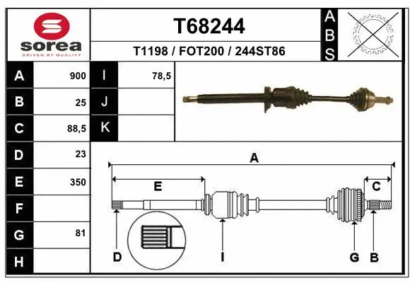 Drive Shaft (T68244)