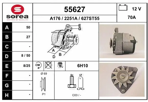 Alternator (55627)