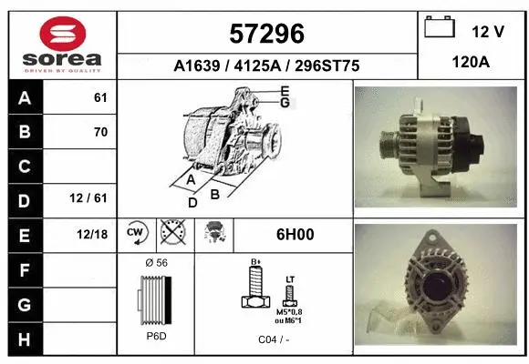 Alternator (57296)