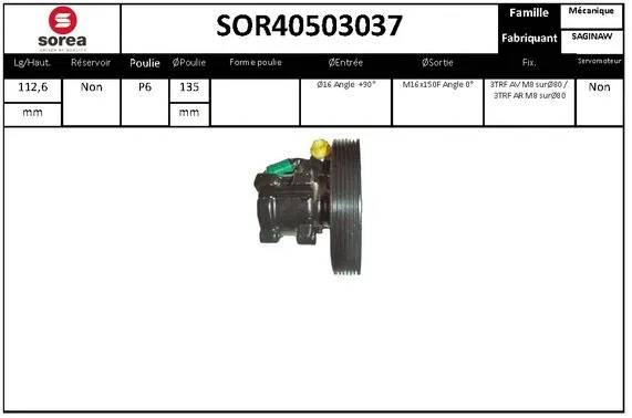 Hydraulic Pump, steering (SOR40503037)