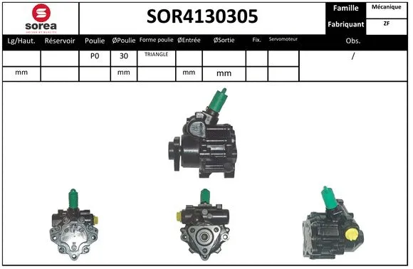 Hydraulic Pump, steering (SOR4130305)