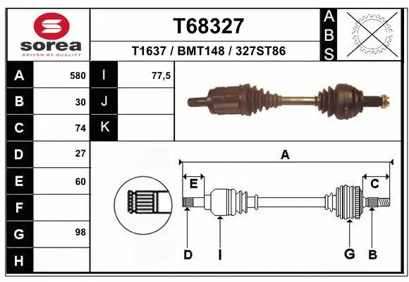 Drive Shaft (T68327)