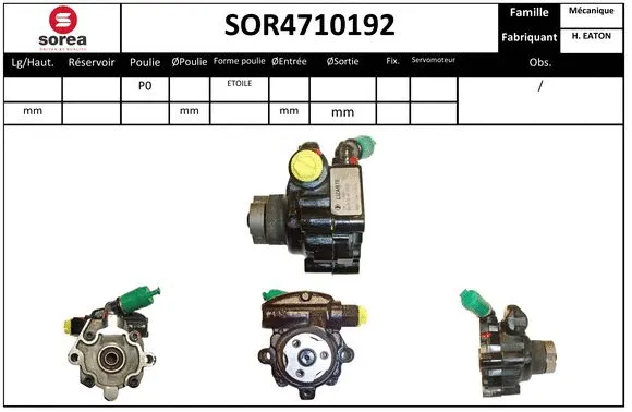 Hydraulic Pump, steering (SOR4710192)