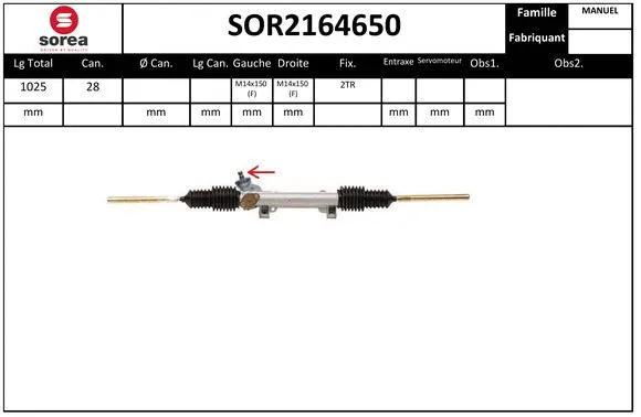 Steering Gear (SOR2164650)