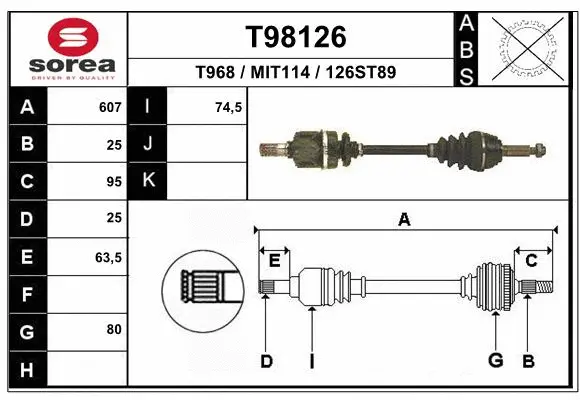 Drive Shaft (T98126)