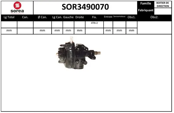 Steering Gear (SOR3490070)