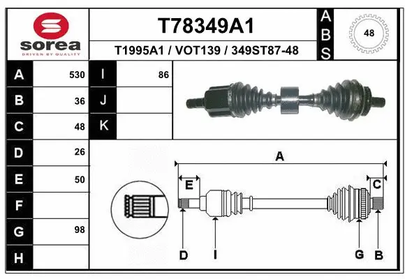 Drive Shaft (T78349A1)