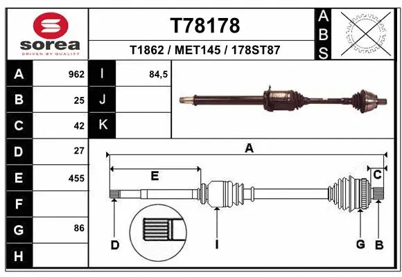Drive Shaft (T78178)