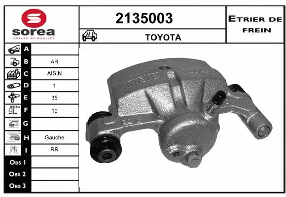 Brake Caliper (2135003)