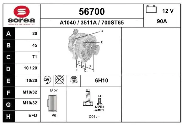 Alternator (56700)