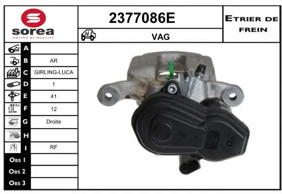 Brake Caliper (2377086E)