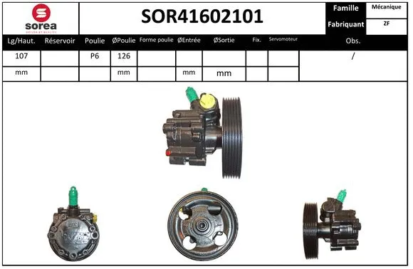 Hydraulic Pump, steering (SOR41602101)