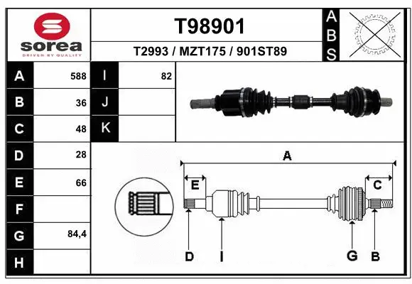 Drive Shaft (T98901)
