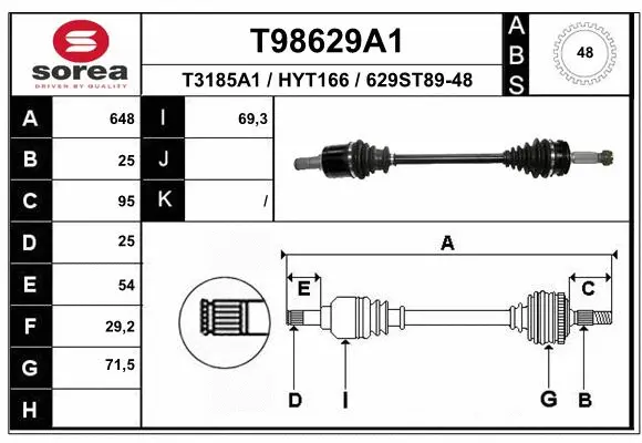 Drive Shaft (T98629A1)