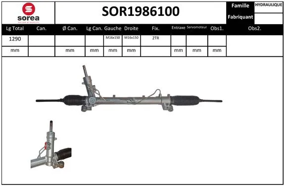 Steering Gear (SOR1986100)
