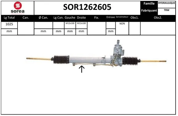 Steering Gear (SOR1262605)