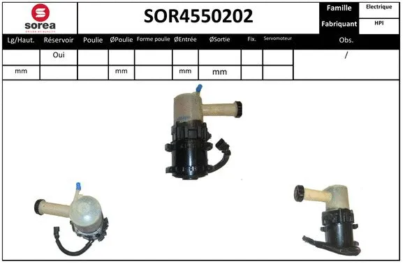 Hydraulic Pump, steering (SOR4550202)