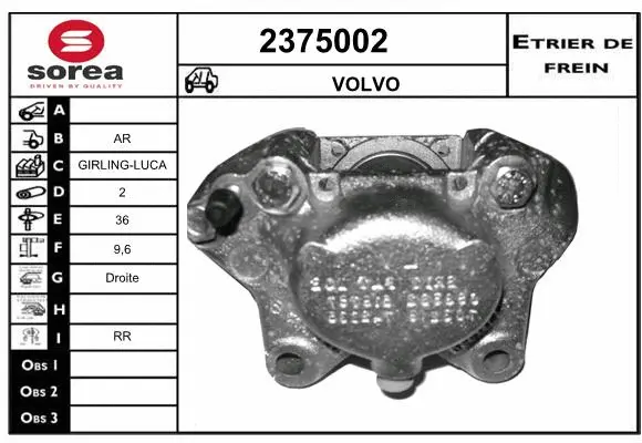 Brake Caliper (2375002)