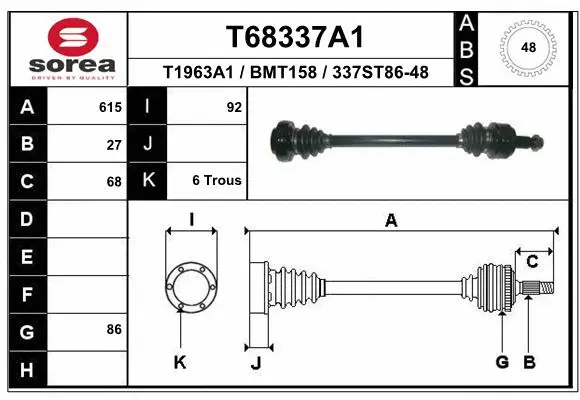 Drive Shaft (T68337A1)