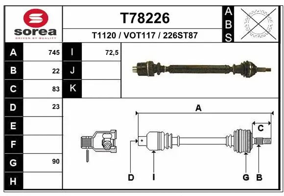 Drive Shaft (T78226)
