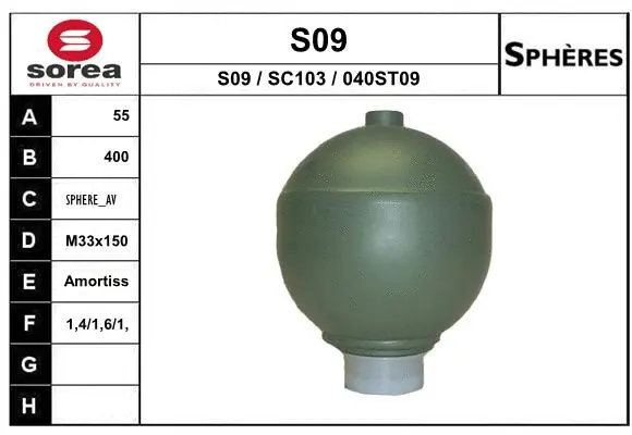 Pressure Accumulator, pneumatic suspension (S09)