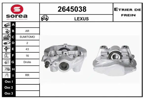 Brake Caliper (2645038)