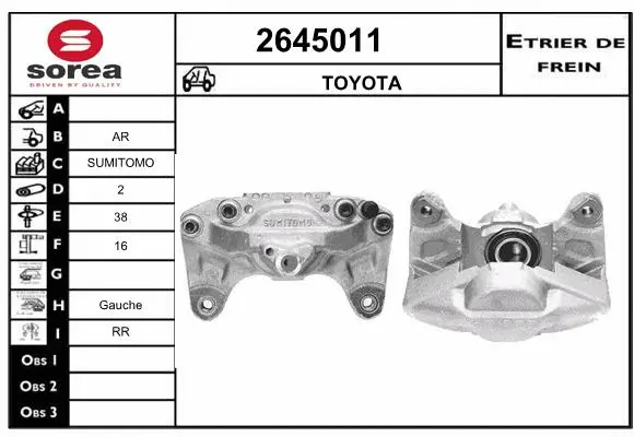 Brake Caliper (2645011)