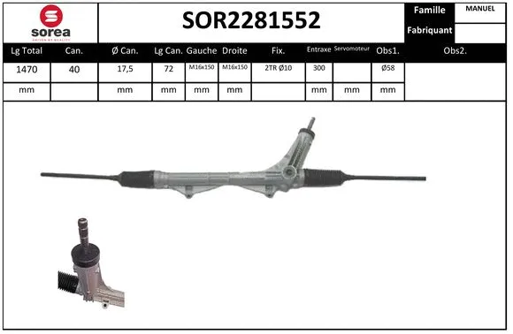Steering Gear (SOR2281552)
