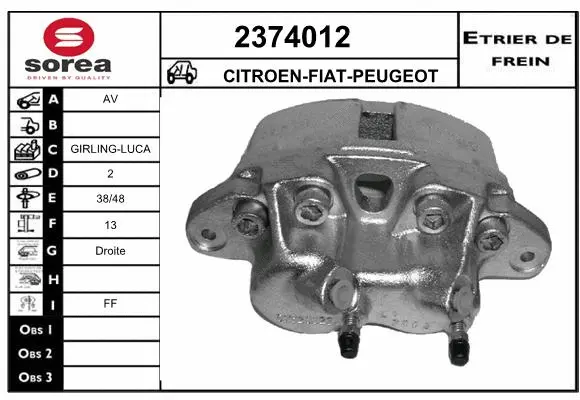 Brake Caliper (2374012)