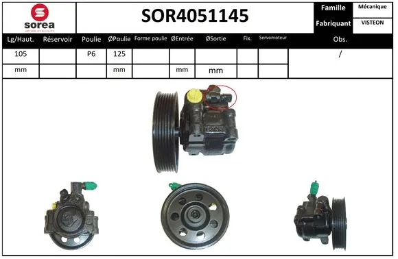 Hydraulic Pump, steering (SOR4051145)
