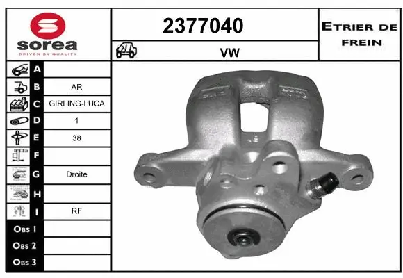 Brake Caliper (2377040)