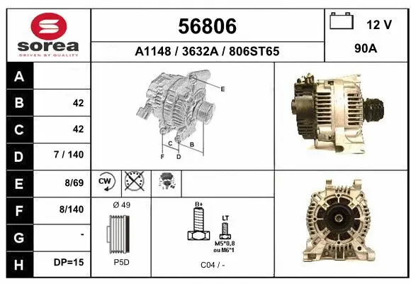 Alternator (56806)