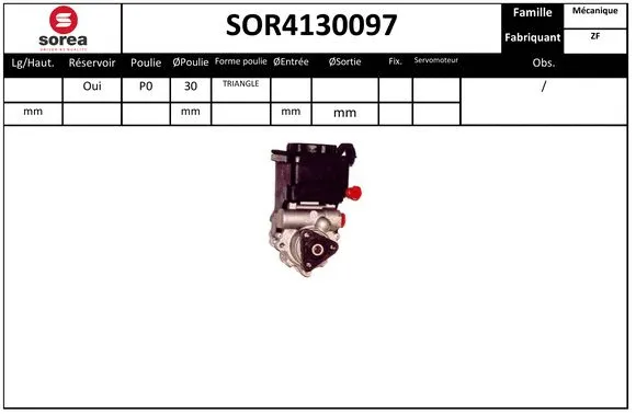 Hydraulic Pump, steering (SOR4130097)