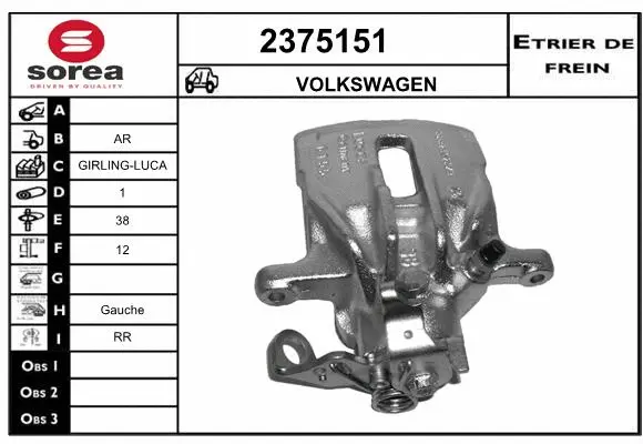 Brake Caliper (2375151)