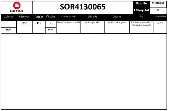 Hydraulic Pump, steering (SOR4130065)
