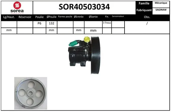 Hydraulic Pump, steering (SOR40503034)