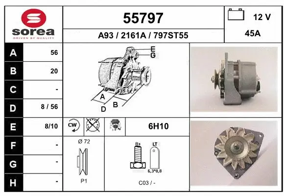 Alternator (55797)